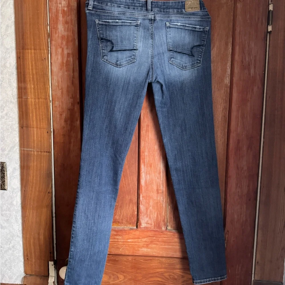 American Eagle Outfitters Straight Leg Blue Jeans - Picture 2 of 2
